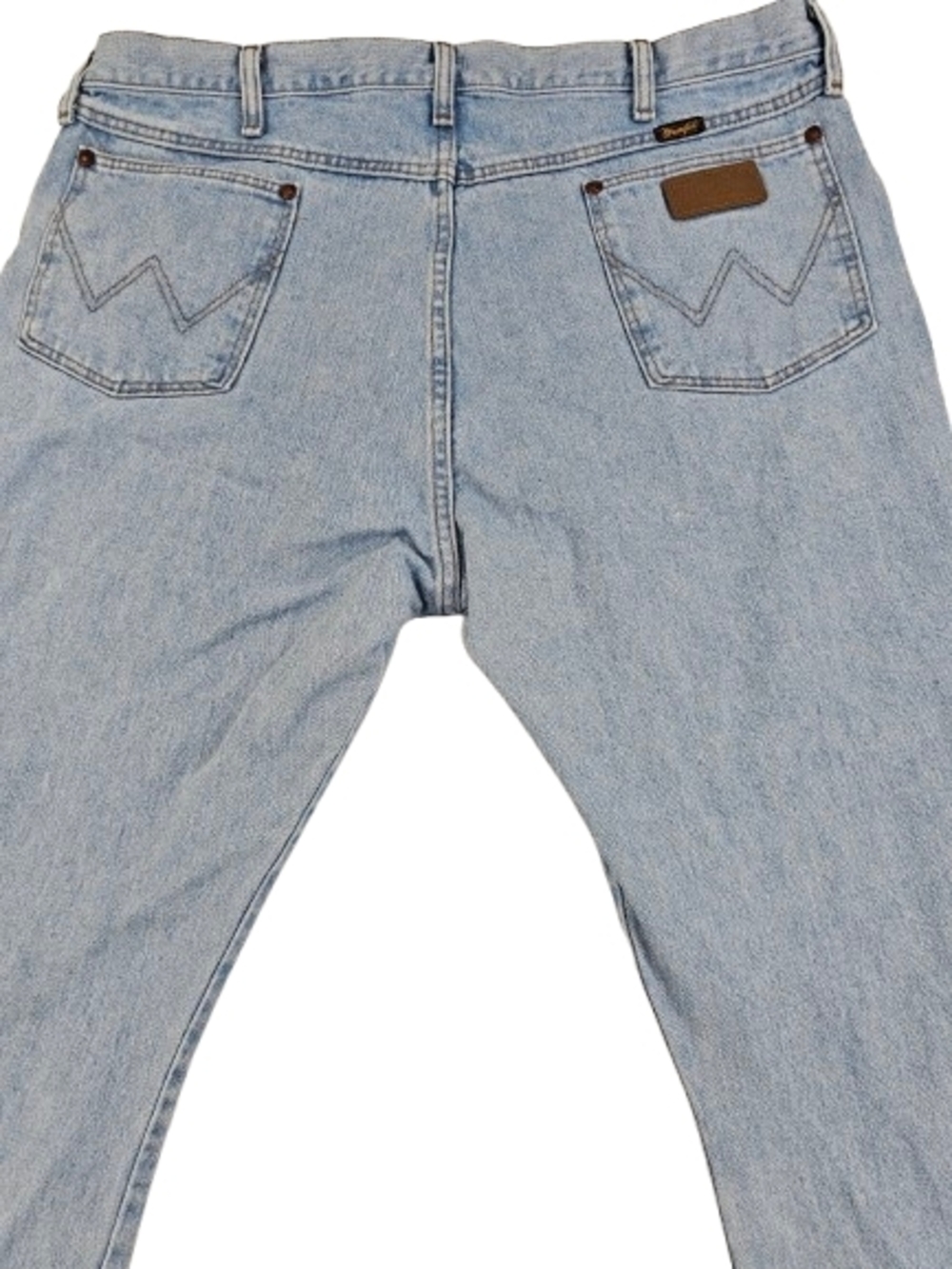Wrangler Light‎ Blue Men’s Straight Jeans - Picture 4 of 9